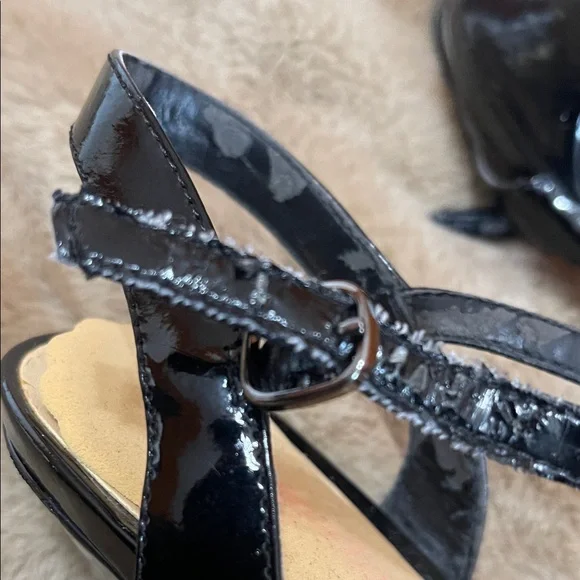 Vintage Vibe Boudoir Glam Black Sparkly Costume Heels – 8.5 Kitten Heel, 2.5” - Picture 10 of 13